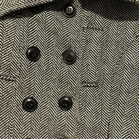 Aviva Premium Women XL Peacoat Blazer Wool Heavyweight Pockets Buttons - Picture 4 of 14